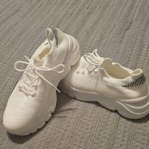Mens White Athletic Sneakers
